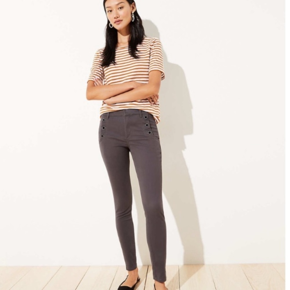 LOFT Sailor Sateen Leggings